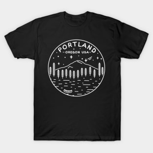 Portland Oregon USA white T-Shirt